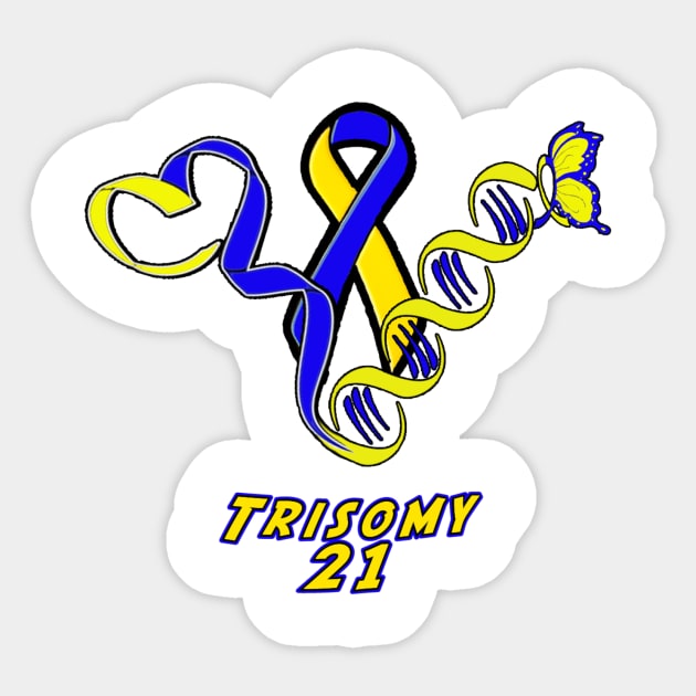 Trisomy 21 Sticker by rareclass